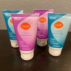 Lume Mini Tube Acidified Body Wash - BUNDLE OF 4 - 1.5 fl oz